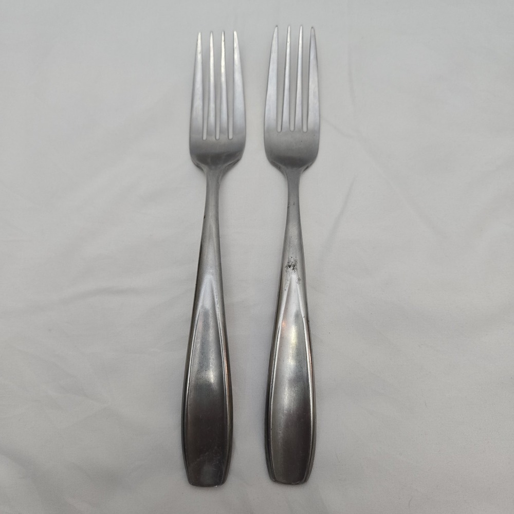 Lot Of 2 (Two) Aspen (Stainless, Satin) by Cambridge Silver GUC Normal Use‎ Wear